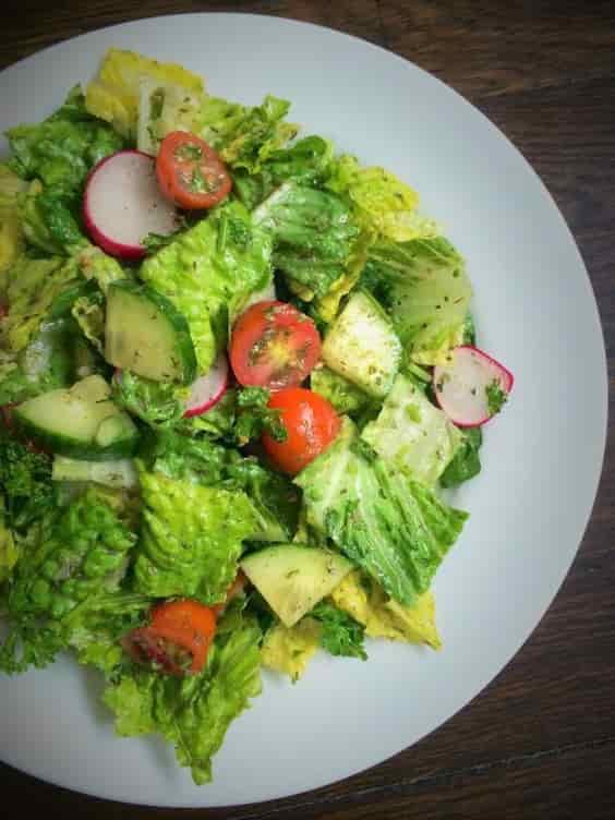 Middle Eastern Lebanese salad with mint