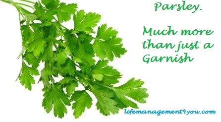 Parsley more than just garnish