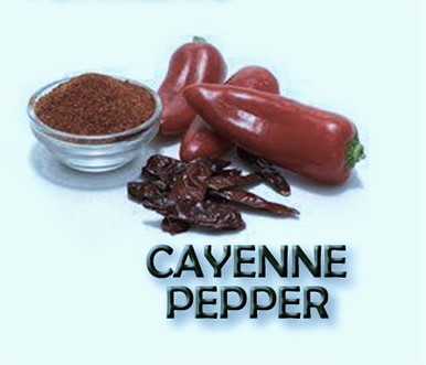 Caynne peppers and powder