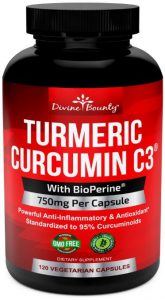 Turmeric Curcumin C3 with BioPerine Black Pepper Gluten free, Non-GMO