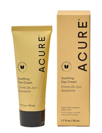 Acure Soothing Day Cream - Moisturizer for Dry Sensitive Skin - 1.7 fl oz
Hydrating & Soothing Facial Lotion with Argan Oil, Chamomile & Sunflower Amino Acids, Vegan & Cruelty Free Skincare Available from Amazon