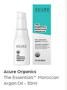 Acure Argan Oil with container and box
