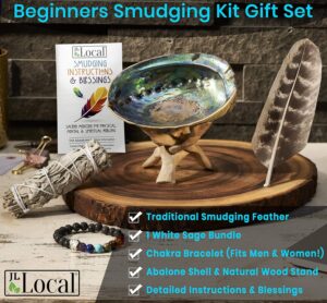 white Sage beginners smudging Kit gift set 