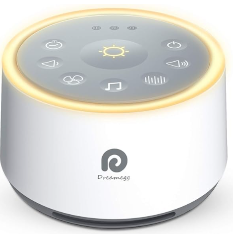 Dreamegg D1 Sound Machine - White Noise Machine with Baby Night Light for Sleeping